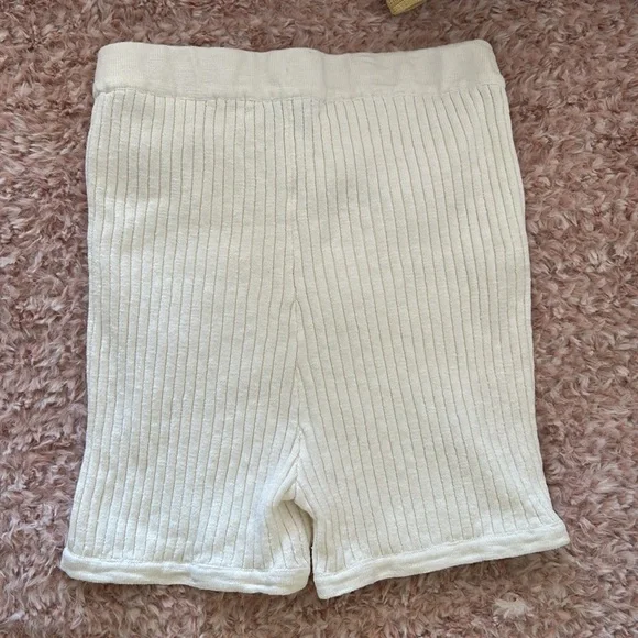 Free People Zuma Sweater Set Button Down Shirt Knit shorts - Picture 15 of 15